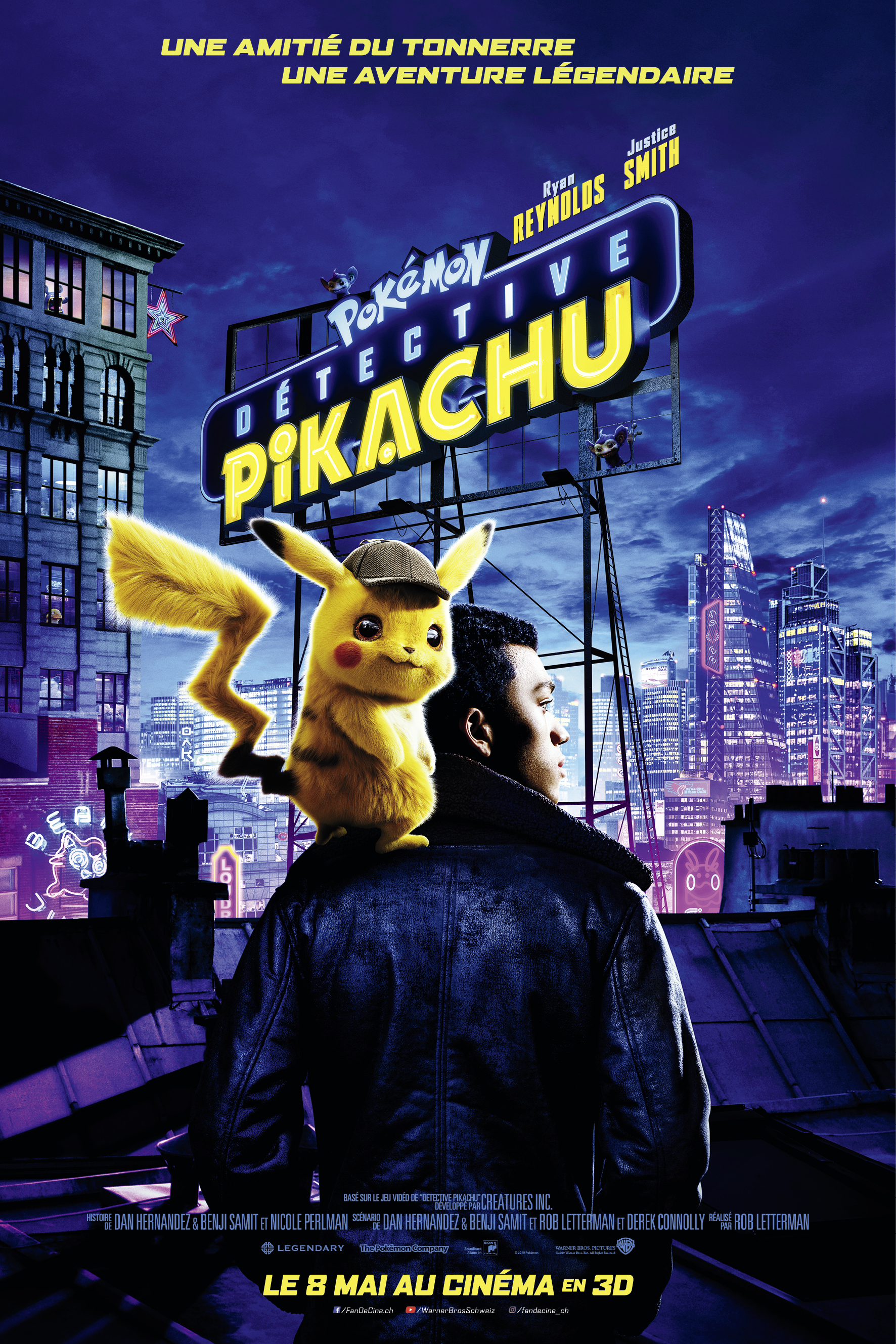 Pokémon Detective Pikachu - Artwork - chf - FR_Main_1Sht_DPKCHU