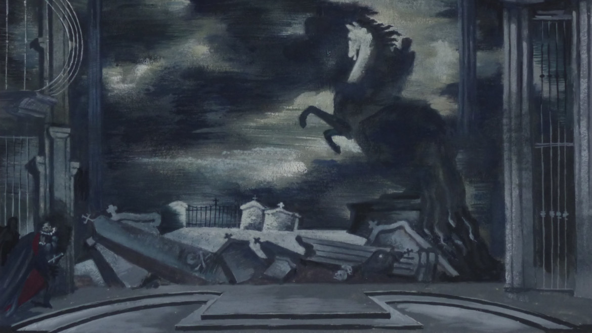 Scénographie de Helmut Jürgens pour Don Juan , opéra d’État de Munich 1949 © Wikimedia