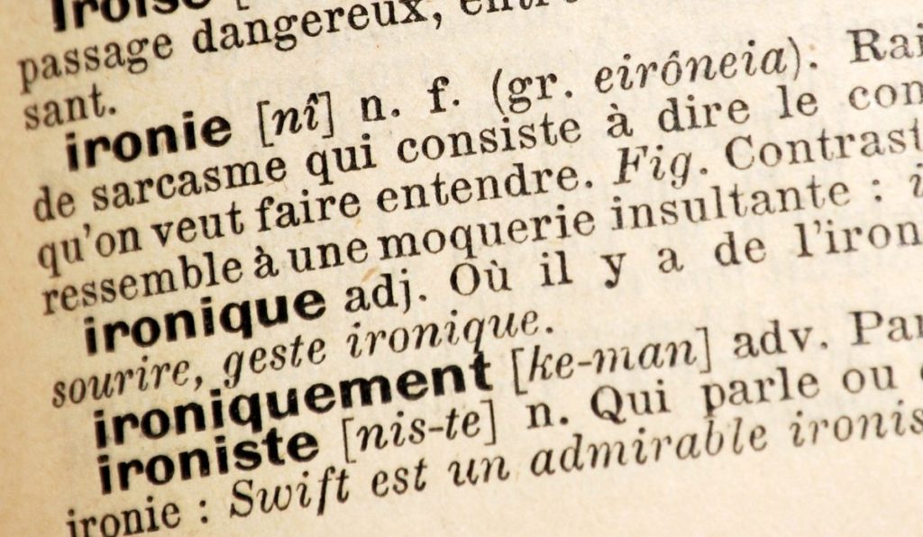 Irony as a common thread in French literature