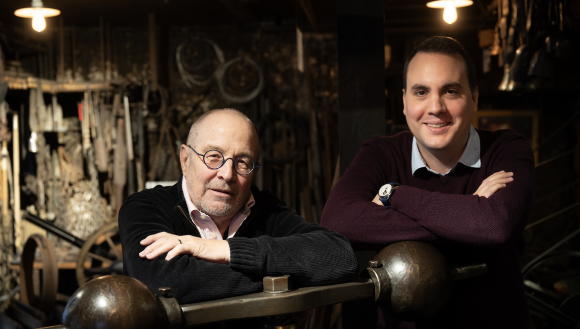 Francis Antoine Niquille, président des Editions Montsalvens, et Romain Chesa, directeur du groupe Chiron Media © Alain Wicht