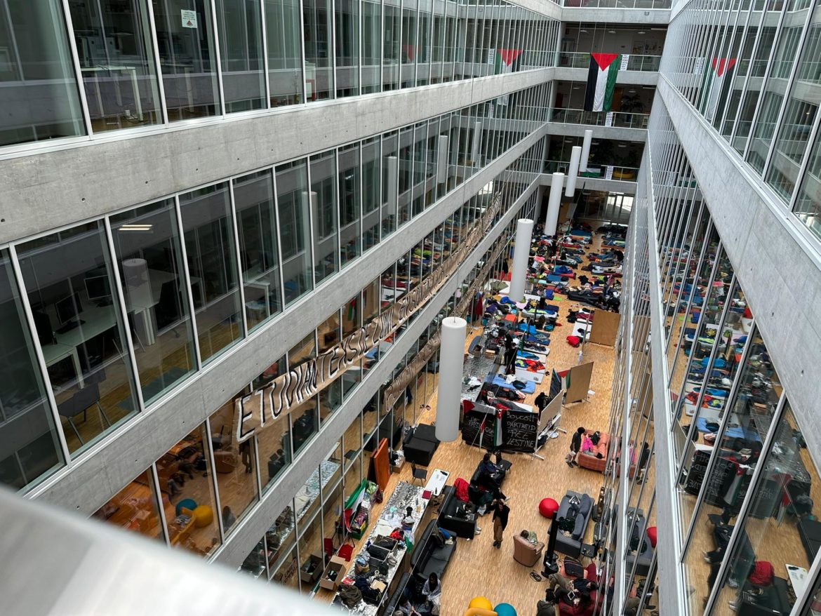 Occupation de l'Université de Lausanne par des militants pro-palestiniens © Photo de la rédaction