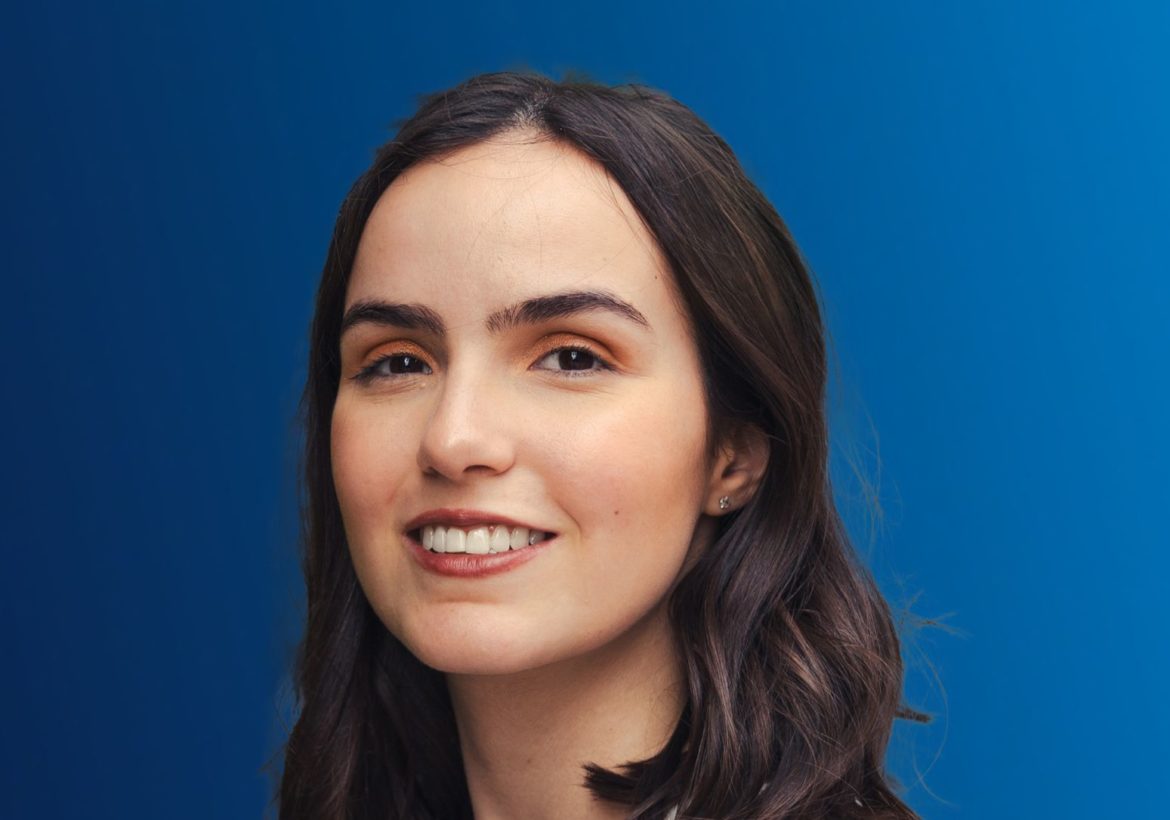 Déborah Merceron, candidate du Rassemblement national pour la circonscription des Français de Suisse et du Liechtenstein